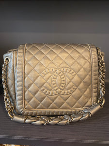 Chanel bronze chain flap