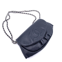 Chanel- Caviar Half Moon Wallet On Chain