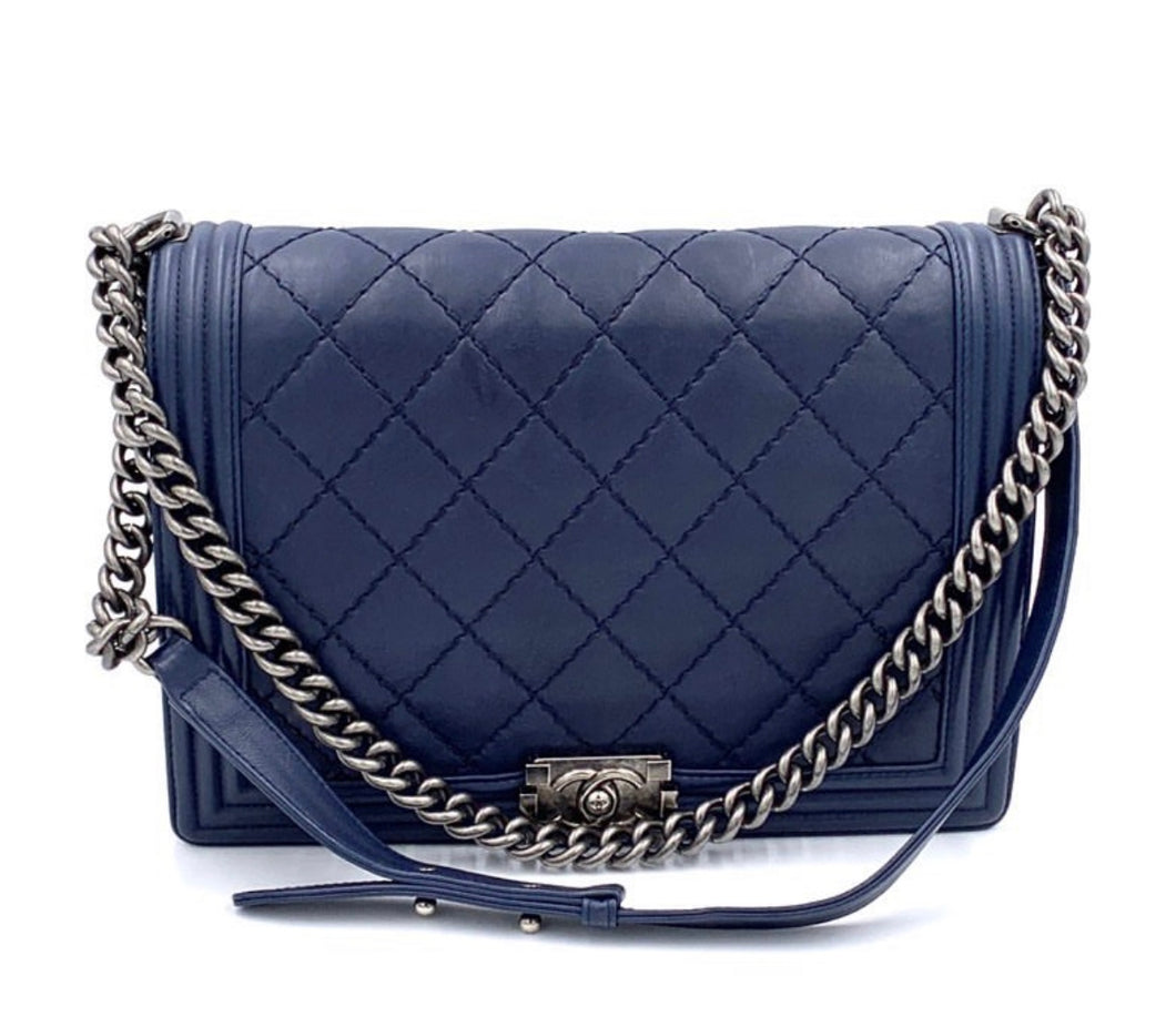 Chanel- Large Quilted Boy Bag