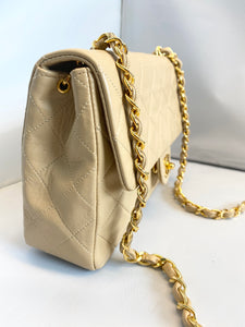 Chanel- Beige Square Mini Flap