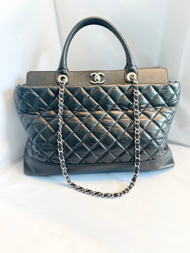 Chanel- Mademoiselle Large Quilted Turn Lock Tote