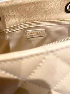 Chanel- Caviar Beige GST With GHW