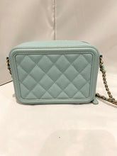 Chanel- Caviar Tiffany Blue Filigree Mini