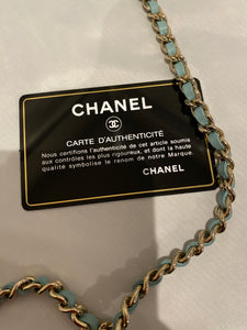 Chanel- Caviar Tiffany Blue Filigree Mini