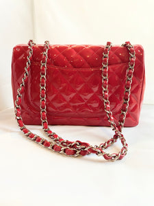 Chanel- Lipstick Red Jumbo Flap