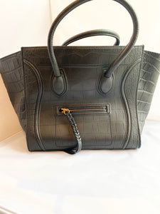 Celine- Croc Embossed Phantom