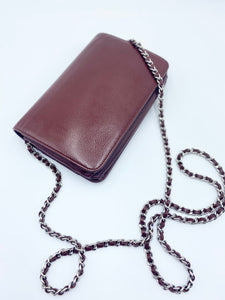 Burgundy Caviar Logo Wallet On Chain