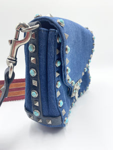 Rockstud Denim Crossbody