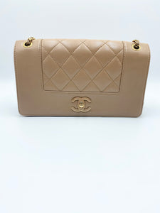 Mademoiselle Flap In Dark Beige