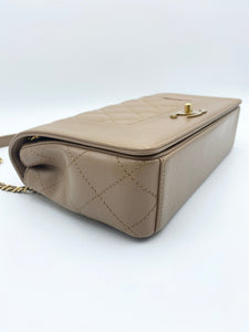 Mademoiselle Flap In Dark Beige