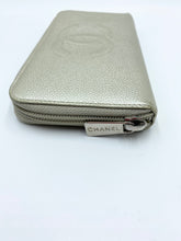 Silver Caviar Logo Large Zippy Wallet