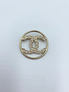 New 19p Logo CZ Brooch