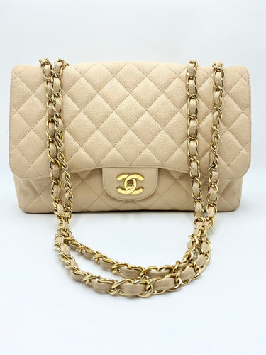 Beige Caviar Jumbo Flap